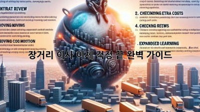 장거리 이사, 이제 걱정 끝! 완벽 가이드